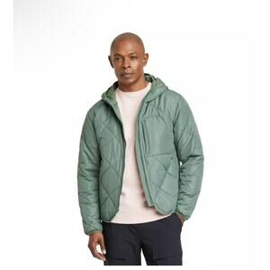 NWT $58 Men's Lightweight Quilted Jacket - All In Motion North Green XL
